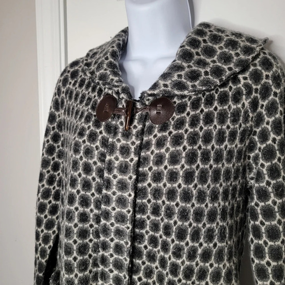 Heather B Wool Blend Zip Up Back White Sweater Size S - Picture 2 of 10